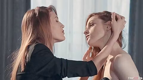 Two Hott Redhead Lesbians Strapon Fuck - Rossy Bush American