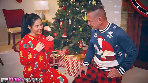 Stepdad Stuffs Hot Stepdaughter With Big Cock For Xmas! - Theodora Day