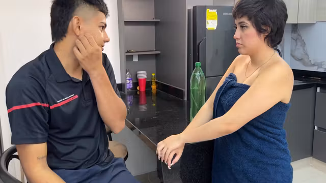 I Order A Delivery, But I Like The Delivery Mans Huge And Delicious Cock Better, So I Ask Him To Stick It In Me