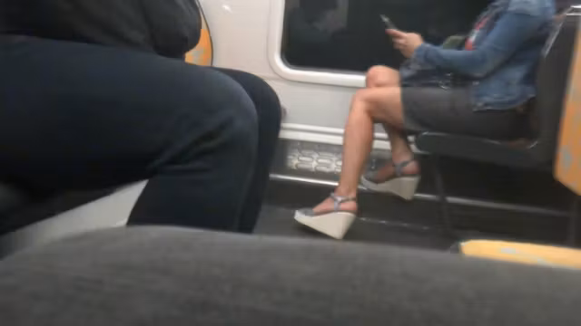 MILF, Hot Legs, Sexy Feet In Wedges Heels