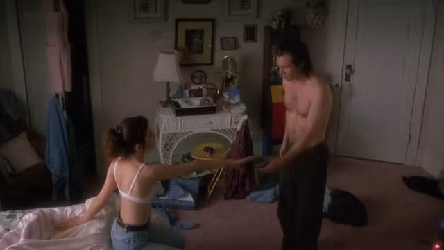 Marisa Tomei - teen 18+ Girl in Lingerie + Topless Sex Scene - Untamed Heart