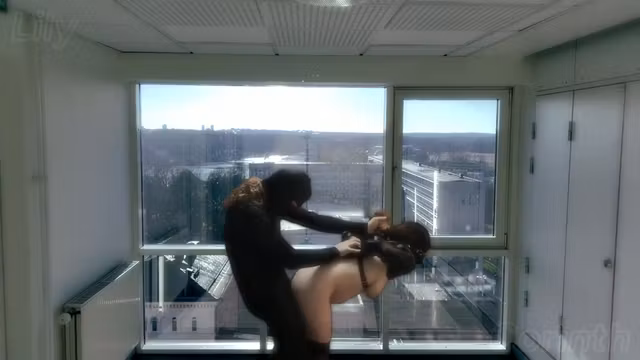 Verified Amateurs - Pregnant Amateur Milf In Straitjacket Fucked In Public Office Building Before Work Lily Corinth