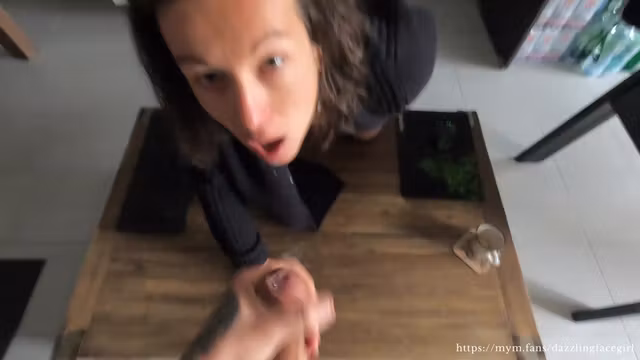 I Strip, Suck Him Off & He Cums On My Wet Pussy So Hot!