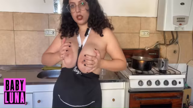 Apron Only Cooking Flan, Tits & Sweet Mess