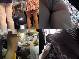 Bitch in mini skirt filmed by upskirting