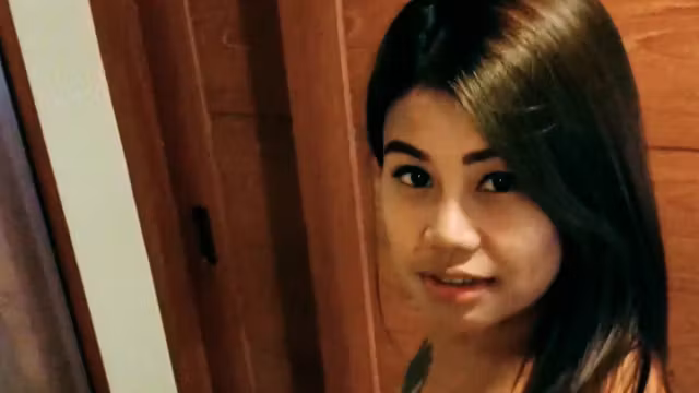 Asian sexy teen fucks hard with Tourist guy in hotel room!