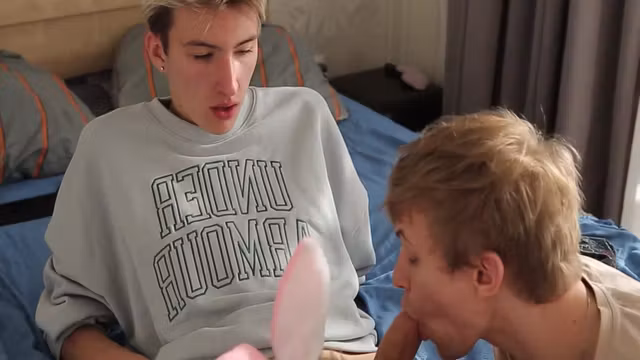 Two Guys With Big Dicks Fuck Tight Ass Of Cute Twink 10 Min - Ethan Lestray, Sandro Jenner And Max Gen