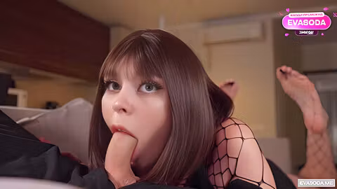 Watching A Horror Movie - Alt Girl Hides From Monsters On My Cock