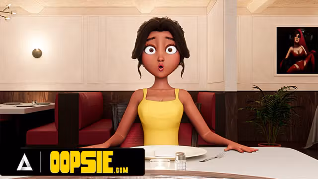 OOPSIE - Waitress Gets Mouth And Ass Filled With Cum During Service 3D CARTOON PORN
