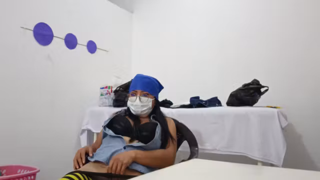 Horny Nurse Records Herself Opening Her Ass