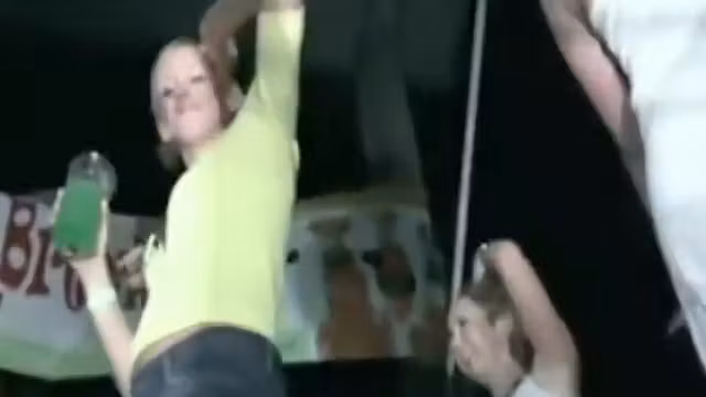 Girls in miniskirts dancing in the club