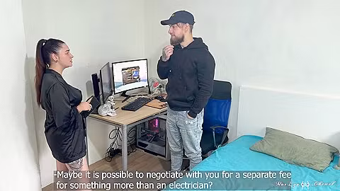 Horny Busty Milf Offered Repairman Intimacy