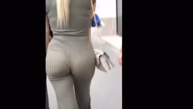 Incredible ass milf walking