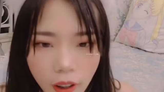 Skinny Asian Girl Playing With Toy