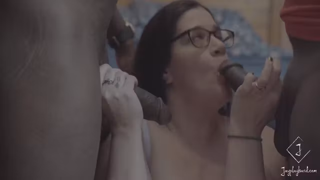Nerdy Slut Gets Slutted Out By Two Bbc With Vicki Verona