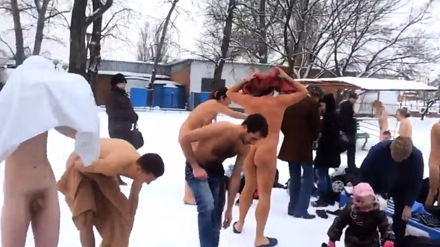 Mixed Group Skinny Dipping