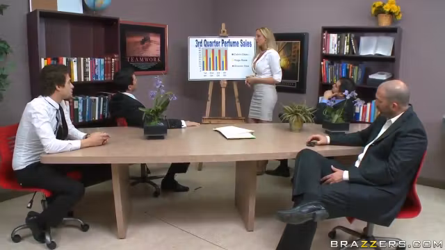 Julia Ann is an office slut with snobbish smile