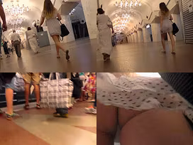 Mouthwatering bubble ass of a gal in best upskirts mov
