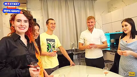 Students 18+ Celebrate New Year With Hot Big Orgy
