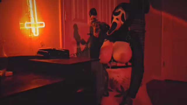 Calls To Sexchat, Squirts And Anally Masturbates With Felix Rae And Ghost Face