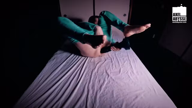 Axel Abysse Stretches Own Hole Before Humping Huge Toy