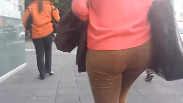 SEXY LADY WALKING IN THE CITY