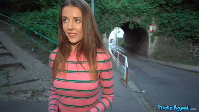 Pretty Teen 18+ Sybil Shows Me Her Bubble Nice Ass On The Street!