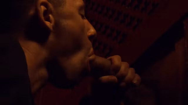 Dicksucking priest cums in confession booth