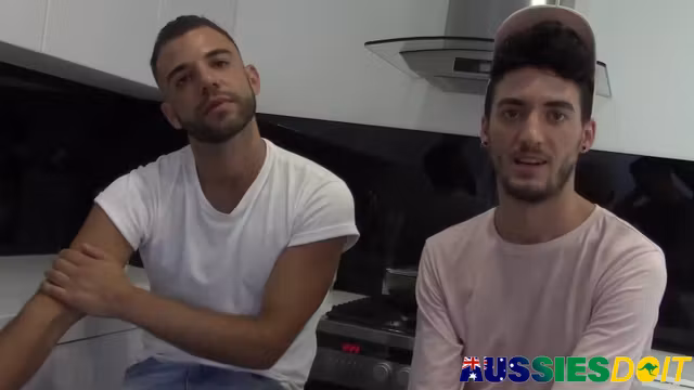 Lewis Pleasures Xaviers Thick Aussie Cock Using His Bobbing Head