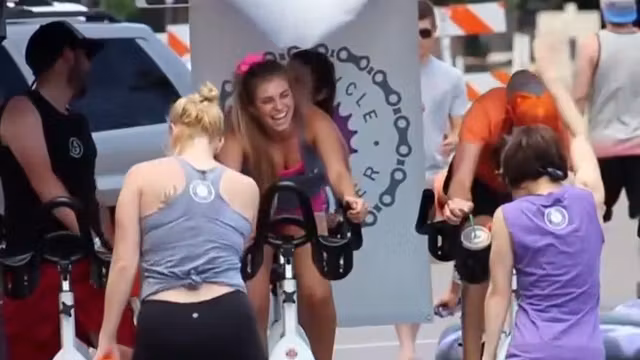 Like she is fucking the bicycle
