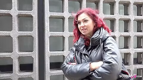 German Redhead College Teen 18+ - Tattoo Model Ria Red - Pickup And Raw Casting Screw