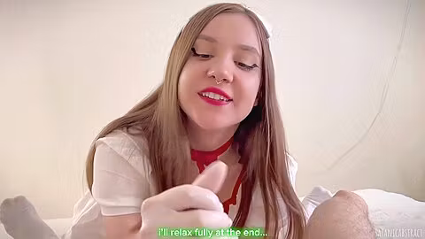 Deep Therapy From Playful Nurse In Gloves! For Good Health Only Need Mouth And Ass