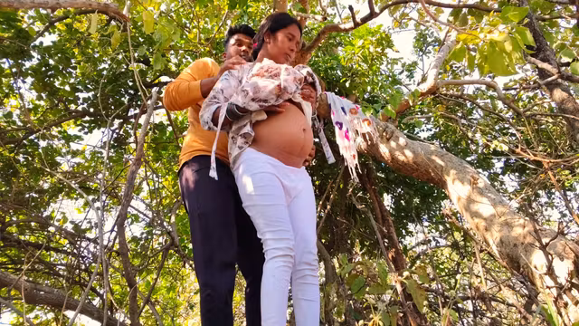 Indian Desi Bhabhi Hot Xxx - Both The Boy And The Girl Are Newly Married And Have Come To Visit The Forest