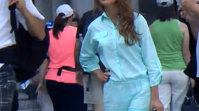 See through outfit reveals a thong