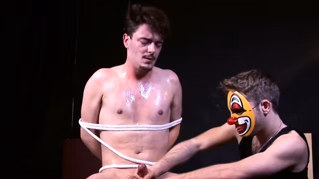 English punk bound by dominant stud