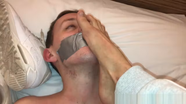 THE SMELL OF FEET SEND TINY BOY INTO ANOTHER DIMENSION