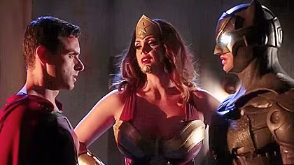 Batman Vs Superman Group Sex With Ryan Driller And Hot Pornstars