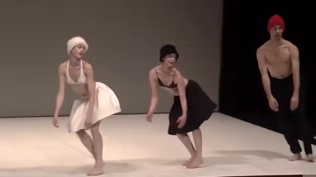 Beautiful actresses get partially naked while acting in a play