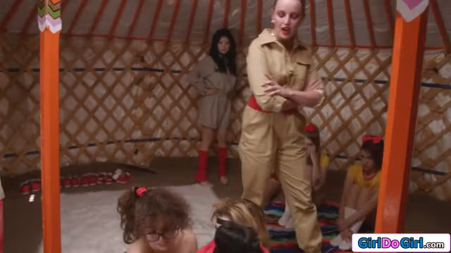 Big tits teen send to a ruthless lesbian conversion bootcamp