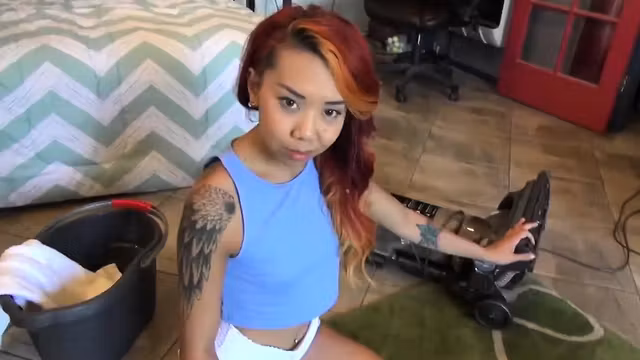 Exotic asian girlfriend is getting hammered