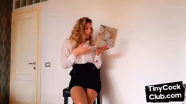 Micropenis loser got humiliated by babe