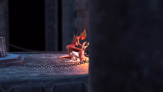 Lilith fucks her young sex slave in the dark castle