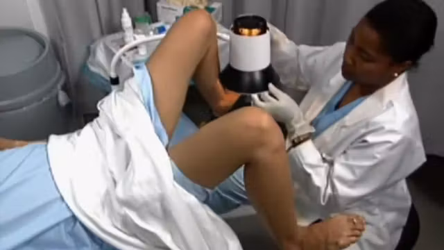 Female patient has her visit to the gynecologist recorded