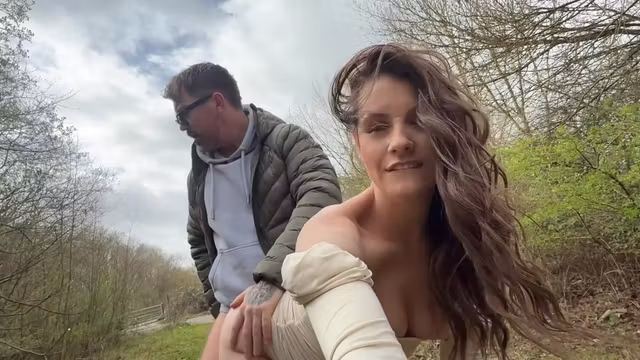 Fucking A Stranger In The Woods With Real Life Cucks