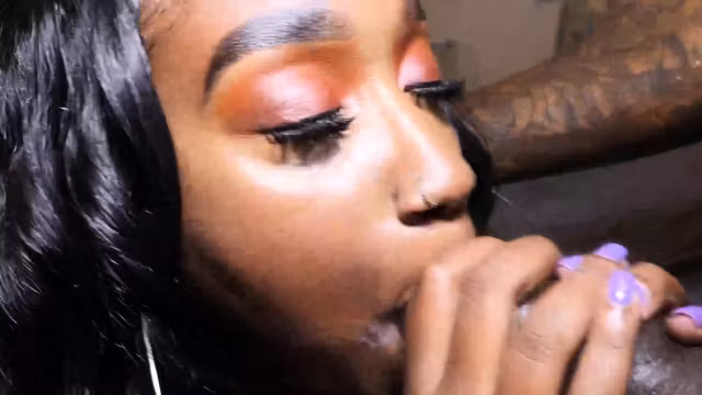 dominque larue swallows n sucks on pf bhangs bbc