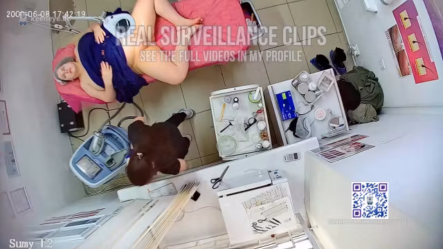 Surveillance camera in a hair removal salon