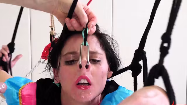Bound sub teen punished