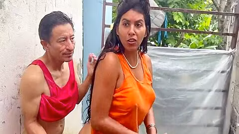 Busty Stepmother Fucks The Estates Elderly Gardener