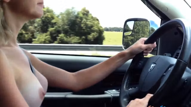 TITS OUT DRIVING USA