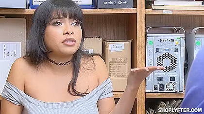 Petite Asian teen 18+ Gets Punished For Shoplifting
